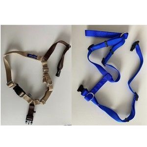 PetSafe Easy Walk No-Pull Dog Harness Size Small/Medium Tan/Brown & Unknown Blue